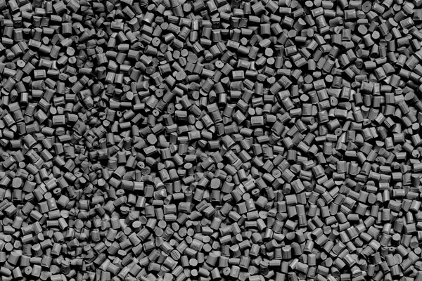 Pile of grey PA 4500 Additive Pellets