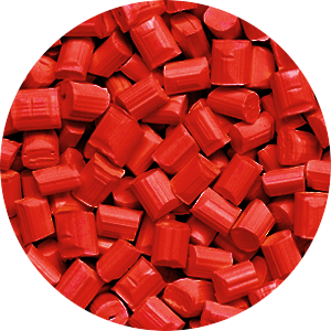 PLA 3100 Pellets Red Swatch