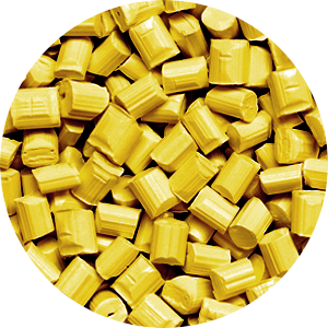 PLA 3100 Pellets Yellow Swatch
