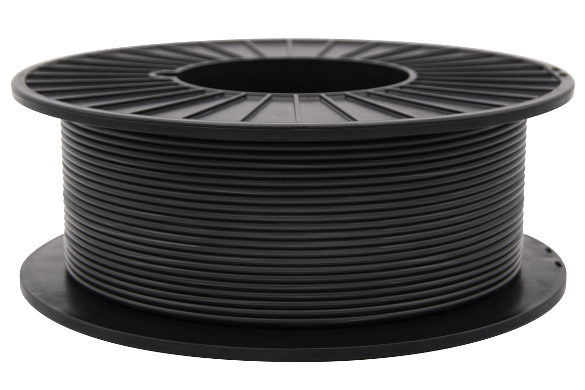 LumaFuse TPE SEBS 1300 85A additive filament Black spool